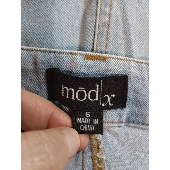 Mod X Jeans Ladies 6 Sequin Skinny Light Wash - Picture 5 of 7